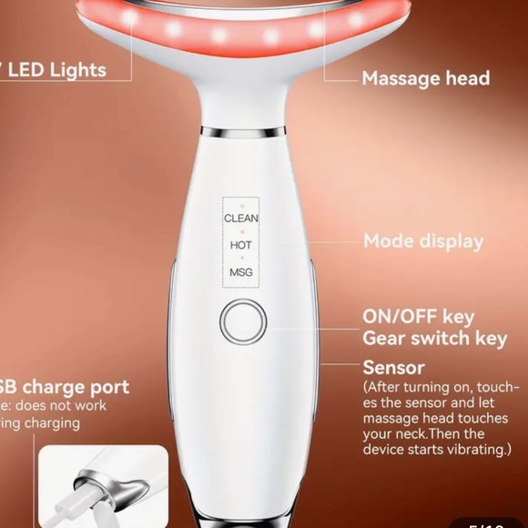 LED Face-Lifting Device, 7 Color Led Face massage Device - Picture 6 of 8